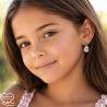 Boucles d'oreilles sur clous et pendentifs gouttes Liberty acier inoxydable argent or vendues par paire cadeau femme Fillette