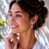 Boucles d'oreilles sur clous et pendentifs gouttes Liberty acier inoxydable argent or vendues par paire cadeau fillette ou femme