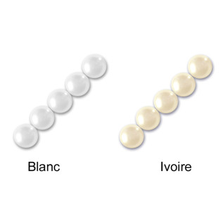 Bridal necklace DONNA, Swarovski pearls, ivory, white