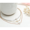 Bridal necklace DONNA, Swarovski pearls, ivory, white