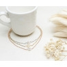 Bridal necklace DONNA, Swarovski pearls, ivory, white