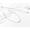 Bridal backdrop pendant necklace IVANA, silver, gold, rose gold, Swarovski crystal, back drop and necklace all-in-one