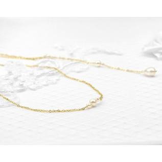 Bridal backdrop pendant necklace IVANA, silver, gold, rose gold, Swarovski crystal, back drop and necklace all-in-one