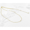 Bridal backdrop pendant necklace IVANA, silver, gold, rose gold, Swarovski crystal, back drop and necklace all-in-one