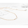 Bridal backdrop pendant necklace IVANA, silver, gold, rose gold, Swarovski crystal, back drop and necklace all-in-one