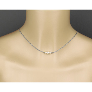 Bridal backdrop pendant necklace IVANA, silver, gold, rose gold, Swarovski crystal, back drop and necklace all-in-one