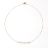 Collier perles en nacre blanc nacre sur chaîne fine en acier inoxydable argent ou or cadeau collier femme