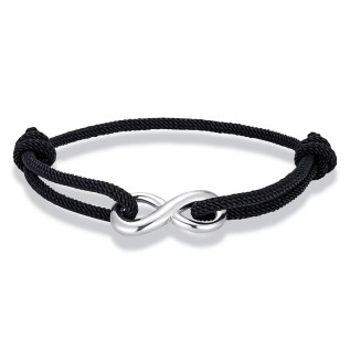 Bracelet réglable Infinity acier inoxydable corde nautique corde de Milan bracelet homme femme unisexe 9 couleurs