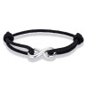 Adjustable stainless steel Infinity bracelet nautical Milan cord unisex men women bracelet 9 colours