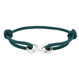 Adjustable stainless steel Infinity bracelet nautical Milan cord unisex men women bracelet 9 colours