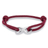 Bracelet réglable Infinity acier inoxydable corde nautique corde de Milan bracelet homme femme unisexe 9 couleurs