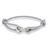 Bracelet réglable Infinity acier inoxydable corde nautique corde de Milan bracelet homme femme unisexe 9 couleurs