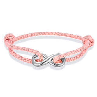 Bracelet réglable Infinity acier inoxydable corde nautique corde de Milan bracelet homme femme unisexe 9 couleurs