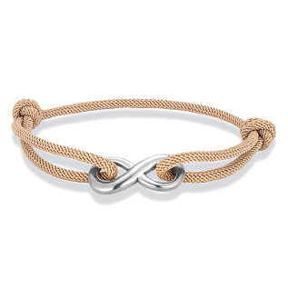 Bracelet réglable Infinity acier inoxydable corde nautique corde de Milan bracelet homme femme unisexe 9 couleurs