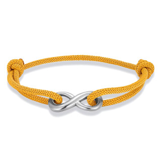 Bracelet réglable Infinity acier inoxydable corde nautique corde de Milan bracelet homme femme unisexe 9 couleurs