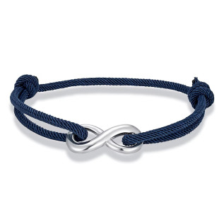 Bracelet réglable Infinity acier inoxydable corde nautique corde de Milan bracelet homme femme unisexe 9 couleurs