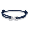 Adjustable stainless steel Infinity bracelet nautical Milan cord unisex men women bracelet 9 colours