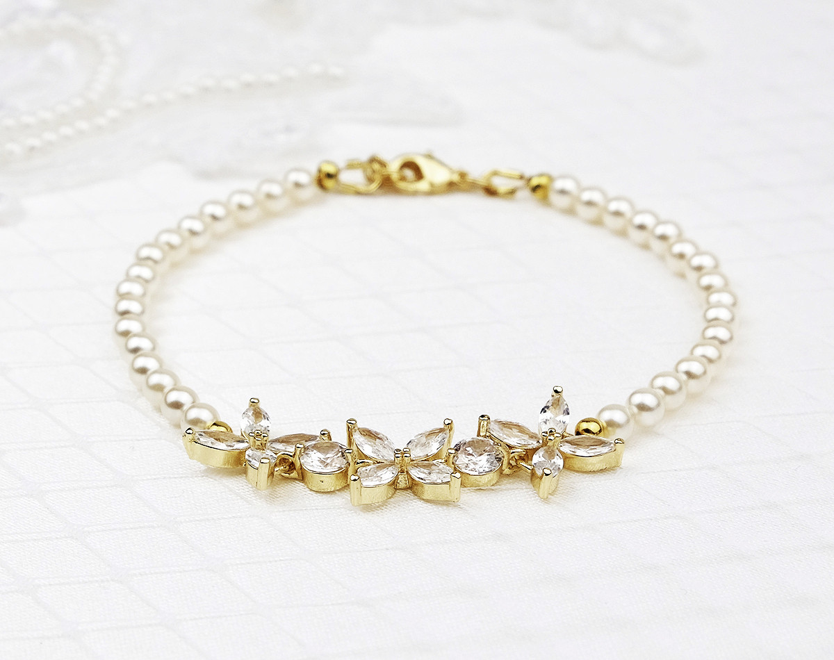 Bracelet De Cheville Femme - Perles Zirconium & Chaîne Cubaine - Bijou Plage & été Ajustable