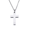 Christian cross pendant necklace silver stainless steel woman man jewelry girl jewelry religeous christian necklace