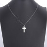 Christian cross pendant necklace silver stainless steel woman man jewelry girl jewelry religeous christian necklace