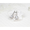 Bridal earrings ELENA, silver, gold, rose gold, cubic zirconia