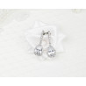 Bridal earrings ELENA, silver, gold, rose gold, cubic zirconia