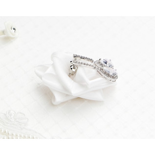Bridal earrings ELENA, silver, gold, rose gold, cubic zirconia