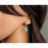 Bridal earrings ELENA, silver, gold, rose gold, cubic zirconia