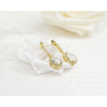Bridal earrings ELENA, silver, gold, rose gold, cubic zirconia