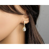 Bridal earrings ELENA, silver, gold, rose gold, cubic zirconia