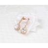 Bridal earrings ELENA, silver, gold, rose gold, cubic zirconia
