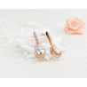 Bridal earrings ELENA, silver, gold, rose gold, cubic zirconia