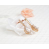 Bridal earrings ELENA, silver, gold, rose gold, cubic zirconia