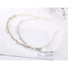 Bridal headband NINA, crystals and pearls, woman or girl