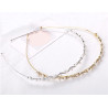 Bridal headband NINA, crystals and pearls, woman or girl