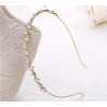 Bridal headband NINA, crystals and pearls, woman or girl