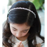 Bridal headband NINA, crystals and pearls, woman or girl