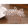 Bridal hair comb PENELOPE, crystals, pearls