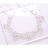 Bridal hairband LANA, crystals, silver, gold